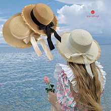 大簷拉菲草手工草編草帽女休閒海邊沙灘度假遮陽防曬爵士禮帽子夏 歷史價格詳細信息