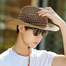 戶外草帽男夏天海邊沙灘帽西部牛仔帽子男士遮陽帽防曬遮陽帽青年 歷史價格詳細信息