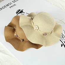 草帽女　夏天大沿防曬　遮陽帽子　沙灘太陽帽海邊折疊出游韓版百搭英倫 歷史價格詳細信息