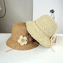 手工短帽沿草帽花朵度假沙灘帽女款編織海邊旅遊防曬遮陽中沿草帽 歷史價格詳細信息