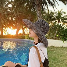 漁夫帽 遮陽帽 草帽 沙灘帽 休閒帽 小清新日系時尚草帽女夏蕾絲綁帶蝴蝶結帽子女夏季出游大檐沙灘帽 歷史價格詳細信息