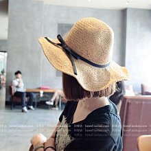 漁夫帽 韓國UV空頂防曬帽女夏防紫外線遮臉太陽帽子大沿蝴蝶結漁夫遮陽帽 歷史價格詳細信息