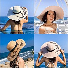 可折疊大沿草編帽子 女夏海邊度假防曬沙灘帽大帽檐遮陽 太陽帽草帽 歷史價格詳細信息