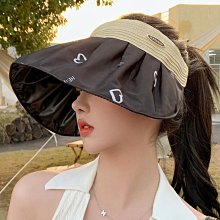 女夏季新潮時尚空頂帽無頂遮臉防曬帽騎行戶外運動太陽帽 歷史價格詳細信息