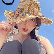 遮陽帽 草帽-草編波浪邊飄帶蝴蝶結女帽子5色73vf26[獨家進口][米蘭精品] 歷史價格詳細信息