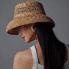 拉菲草拼接空頂帽女夏季防紫外線防曬遮陽帽海邊度假太陽帽女 歷史價格詳細信息