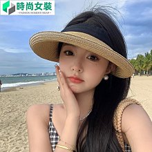 春夏草編空頂帽 手工編織拉菲草空頂帽 天然草在搭配上完全不挑皮 柔韌性也非常不錯 歷史價格詳細信息