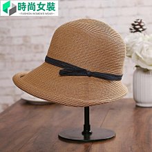 遮陽草帽 復古飄帶黑色網紅草帽遮陽帽防曬度假海邊沙灘帽子女夏大檐太陽帽930 NN041 歷史價格詳細信息