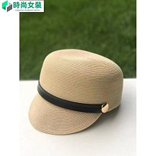 草帽 日系短檐小檐宝草平顶礼帽女夏天遮阳出游草帽法式复古度假沙滩帽~熱銷 歷史價格詳細信息