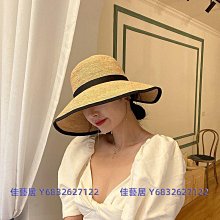 拉菲草帽女遮陽防曬漁夫帽海邊太陽帽子女款2024新款夏季防紫外線-佳藝居 歷史價格詳細信息