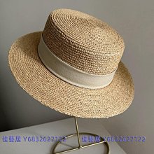 手工拉菲草兒童草帽夏季出游遮陽防曬女可愛時尚毛邊蝴蝶結ins風-佳藝居 歷史價格詳細信息
