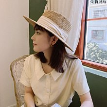 遮陽草帽 復古寬檐黑色網紅草帽遮陽帽防曬度假海邊沙灘帽子女夏大檐太陽帽319 NN041 歷史價格詳細信息