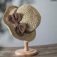 草帽蝴蝶結草帽女夏天出游草編防曬遮陽大檐帽子可折疊海邊度假太陽帽 新品 歷史價格詳細信息