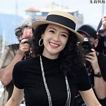 草帽法式赫本風遮陽帽子女款新款夏季優雅珍珠氣質草帽防曬太陽帽 新品 歷史價格詳細信息