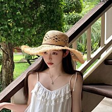 草帽新款大檐拉菲草帽女海邊出游度假防曬遮陽帽太陽帽鏤空遮臉帽 新品 價格比較,價格查詢,歷史價格詳細信息