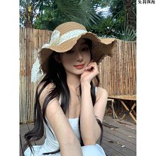 草帽草帽女新款夏季防曬帽大帽檐遮陽帽沙灘度假蕾絲草編太陽帽子 新品 歷史價格詳細信息