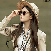 草帽 春夏新款出游手编印花织带镂空大檐爵士礼帽度假沙滩遮阳防晒草帽~熱銷 歷史價格詳細信息