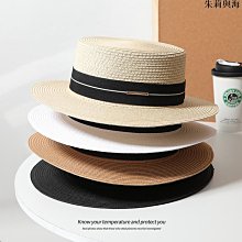 草帽 网红新款可调节女遮阳帽适合大圆脸休闲帽子防晒沙滩可折叠防UV~熱銷 歷史價格詳細信息