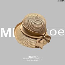 赫本風草編漁夫帽女款法式復古草帽優雅禮帽盆帽遮陽防曬遮陽帽夏 歷史價格詳細信息