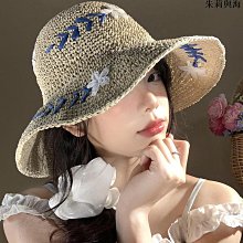 草帽新款編織防曬草帽海邊度假大頭圍法式平頂遮陽太陽帽子女沙灘帽 新品 歷史價格詳細信息