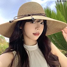 草帽蝴蝶結編織草帽女夏季法式大帽檐太陽帽海邊沙灘度假遮陽防曬帽子 新品 價格比較,價格查詢,歷史價格詳細信息