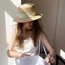 法式赫本風草帽女夏季出游度假海邊沙灘防曬遮陽帽子復古平頂禮帽-沐雨家居 歷史價格詳細信息