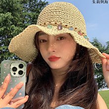 草帽新款民族風帽子云南扎染布禮帽遮陽帽春夏季旅游時尚百搭草帽 新品 歷史價格詳細信息