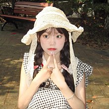 草帽草帽女夏海邊新款出游度假防曬遮陽大帽檐顯臉小可折疊太陽帽 新品 歷史價格詳細信息