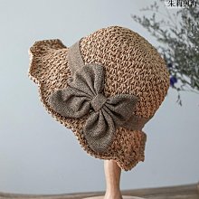 草帽夏季百搭草帽蝴蝶結平頂大頭圍草編帽子遮陽防曬帽海邊度假太陽帽 新品 歷史價格詳細信息