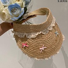 草帽日系甜美蝴蝶結綁帶草帽女夏季海邊度假出游遮陽帽防曬草編帽子潮 新品 歷史價格詳細信息