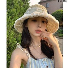蕾絲珍珠防曬夏季 韓版戶外防紫外線遮陽帽沙灘空頂太陽帽子女度假 歷史價格詳細信息