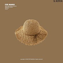 遮陽草帽 韓版新款夏季蝴蝶結草帽波浪邊大沿沙灘帽女士遮陽防曬帽海邊度假516 NN041 歷史價格詳細信息