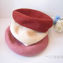 100%羊毛呢貝雷帽女秋冬高品質日系立體簡約棕咖色時髦大頭畫家帽 歷史價格詳細信息