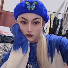 蝴蝶結黑色貝雷帽女秋冬新款大頭圍復古時尚保暖護耳針織畫家帽子#促銷 #現貨 #可開發票 歷史價格詳細信息