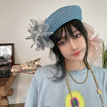 【鈷藍家】棉麻臆想防曬草帽夏季新款柔軟可折疊捲邊長飄帶日本紙草休閑度假遮陽草帽女 歷史價格詳細信息