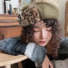 【鈷藍家】原創設計獨特小眾帽子髮飾RU 歐美時髦復古風格外畫家帽 原創設計師款新年紅亮絲貝雷帽 歷史價格詳細信息