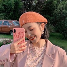 字母針織貝雷帽女秋冬黑色百搭ins蓓蕾畫家帽日系大頭圍帽子 歷史價格詳細信息