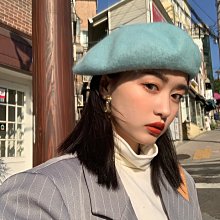 【型男會社】1118 ZYMY XSMODA日系溫暖100%羊毛呢貝雷帽女韓版休閑百搭秋冬針織畫家帽子 歷史價格詳細信息