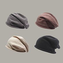 網紅堆堆帽女秋冬日系顯臉小袋頭冷帽大頭圍抽繩卷邊針緻毛線帽子 歷史價格詳細信息