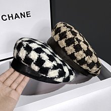 羊毛貝雷帽女秋冬時尚畫家帽子顯臉小報童帽方圓臉英倫八角帽 歷史價格詳細信息