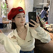 羊毛貝雷帽女秋冬季復古英倫畫家帽顯臉小時尚刺繡蓓蕾帽 歷史價格詳細信息