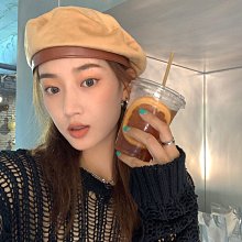 【型男會社】1118 ZYMY 紫伊秋冬款貝雷帽女新款珍珠畫家帽蓓蕾韓版英倫街拍時尚氣質個性 歷史價格詳細信息