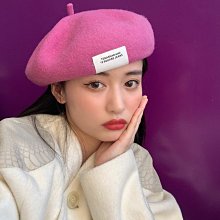 【型男會社】1118 ZYMY 周椰椰個性貼布羊毛呢貝雷帽子女冬季氣質時尚網紅款畫家帽顯臉小 價格比較,價格查詢,歷史價格詳細信息