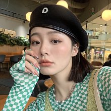 羊毛貝雷帽女秋冬時尚畫家帽子顯臉小報童帽方圓臉英倫八角帽 歷史價格詳細信息