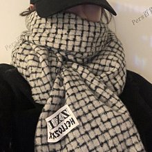 圍巾女生2022新款冬季雙面百搭高級感保暖加厚毛線針織格子圍脖潮#促銷 #現貨 #可開發票 歷史價格詳細信息