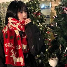 圣誕紅色可愛鹿角棒球帽子女秋冬季韓版加厚保暖羊羔毛絨鴨舌帽潮 歷史價格詳細信息