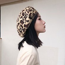 帽子女冬天韓版百搭兔毛帽純色鴨舌貝雷帽保暖針織毛線帽秋冬季潮 歷史價格詳細信息