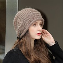 現貨熱銷-帽子女冬季女式毛線帽保暖2021新款時尚洋氣秋冬天百搭女士針織帽-特價 歷史價格詳細信息