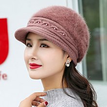 兔毛帽子女冬天時尚潮百搭秋冬季珍珠加厚保暖可愛針織毛線帽白色 (滿599元免運) 歷史價格詳細信息
