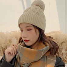 純色麻花毛線帽女秋冬季新款大頭圍保暖護耳帽寬松加厚粗線針織帽#促銷 #現貨 #可開發票 歷史價格詳細信息
